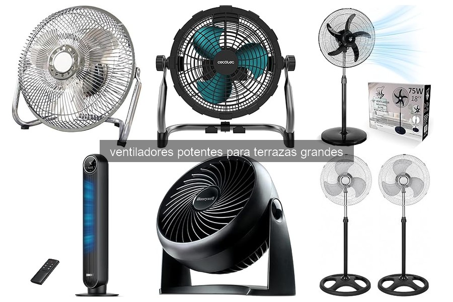 Guía para elegir ventiladores potentes para terrazas grandes