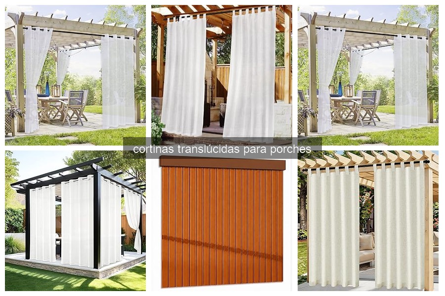 Guía para instalar cortinas translúcidas en tu porch