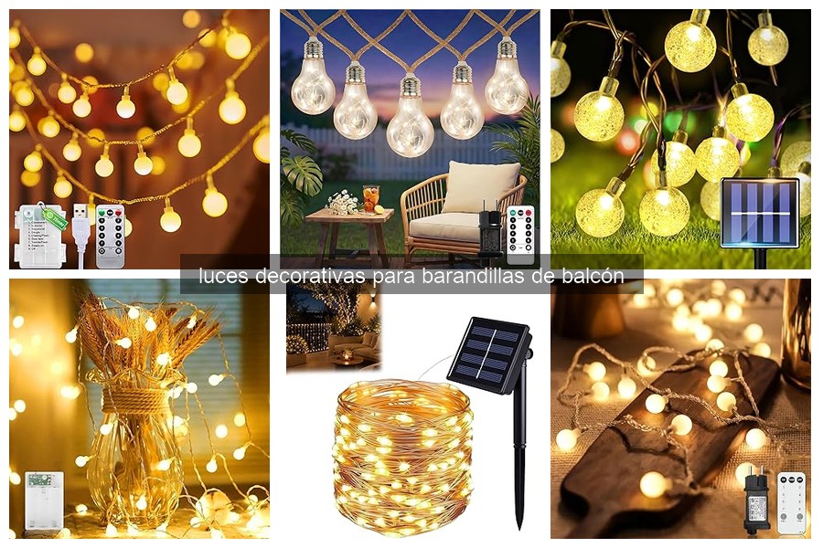Instala luces decorativas en barandillas de balcón fácilmente