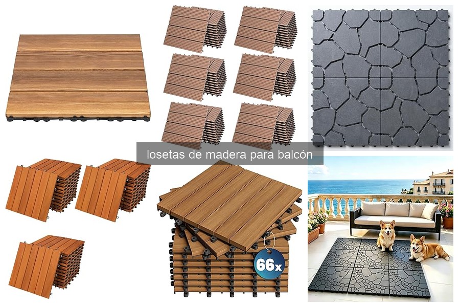 Losetas de madera para balcón: ventajas y características