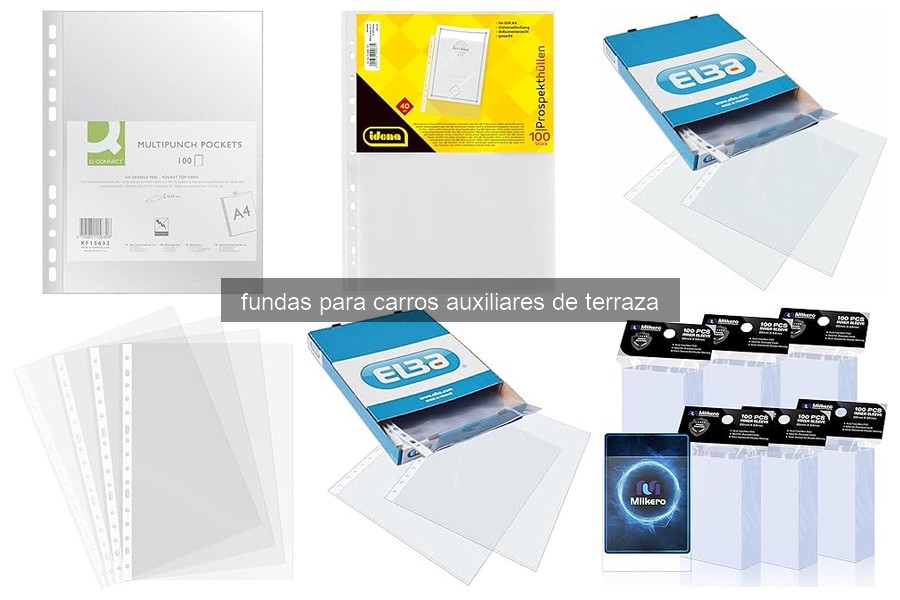 Mantenimiento de fundas para carros auxiliares de terraza