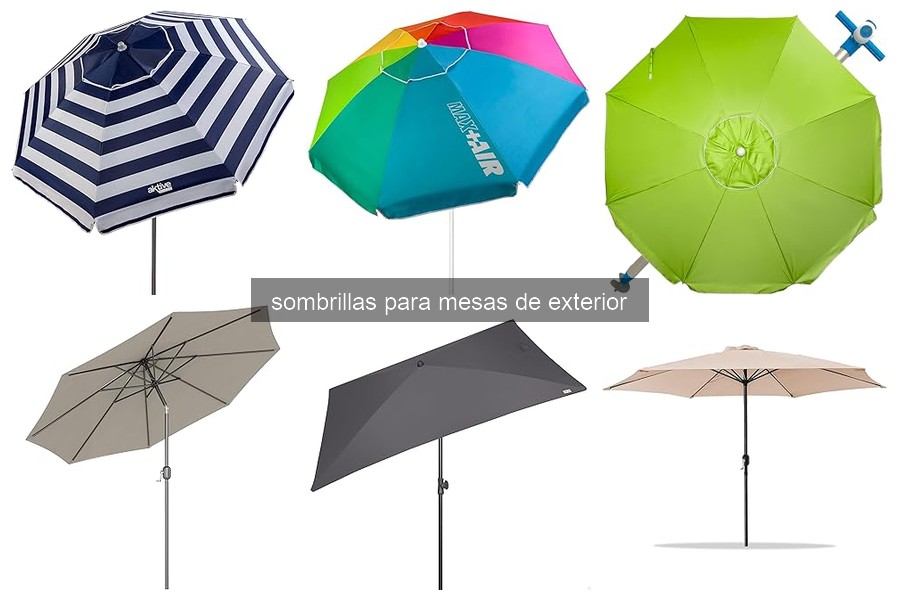 Mejor sombrilla para mesa de exterior: guía de materiales y tamaños