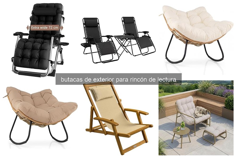 Mejores butacas de exterior para un rincón de lectura 2026