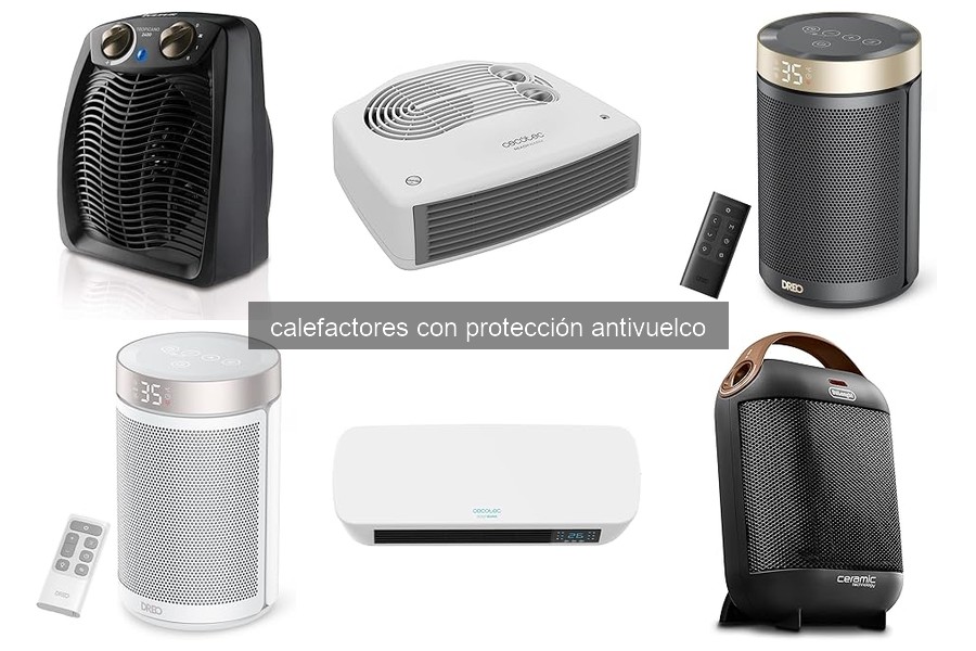 Mejores calefactores con protección antivuelco en 2023