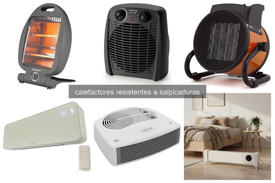 Mejores calefactores resistentes a salpicaduras en 2026