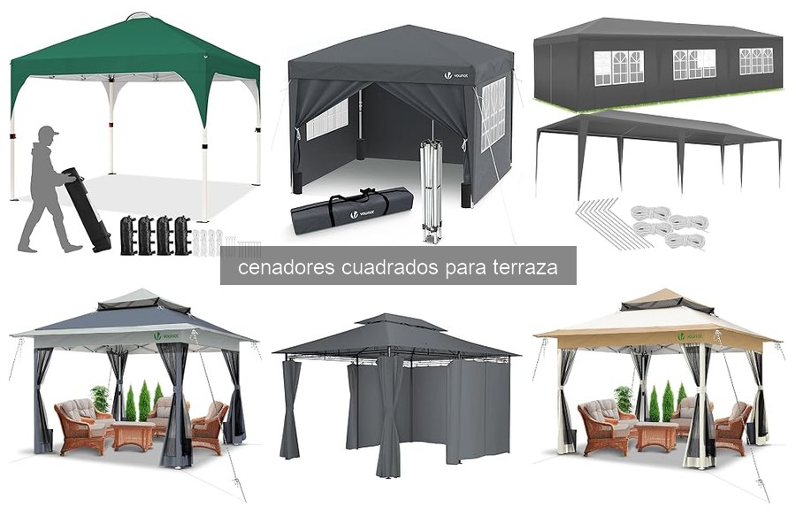 Mejores cenadores cuadrados para terraza en 2023
