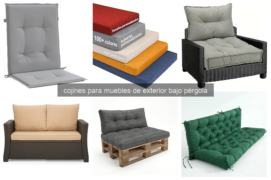 Mejores cojines para muebles de exterior bajo pérgola 2026