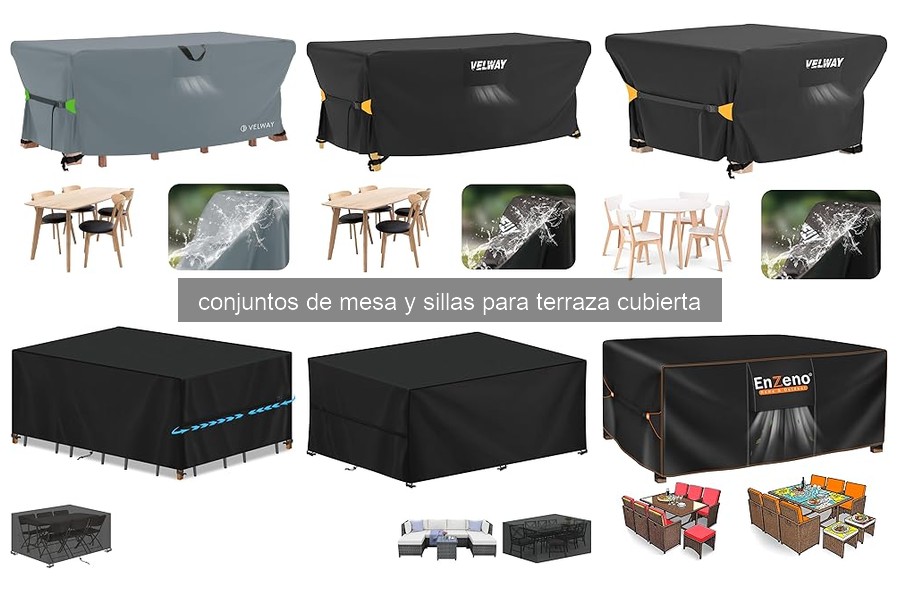 Mejores conjuntos de mesa y sillas para terraza cubierta 2026