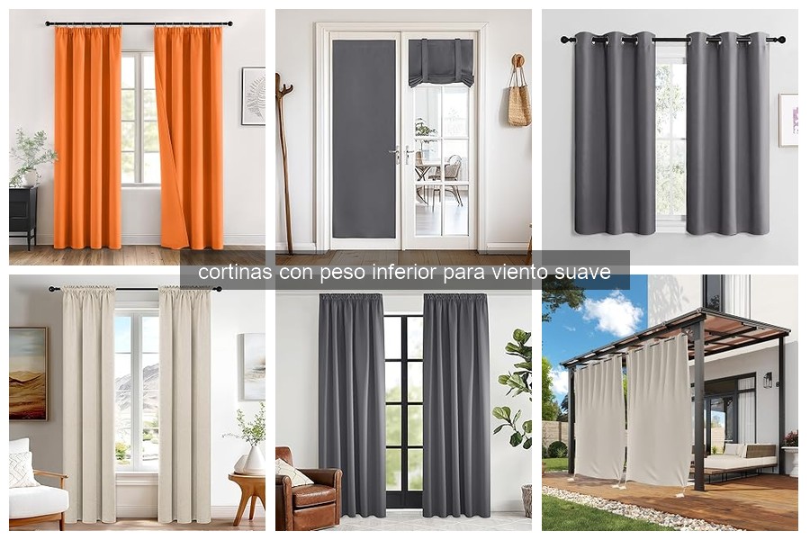 Mejores cortinas con peso para exteriores en viento suave
