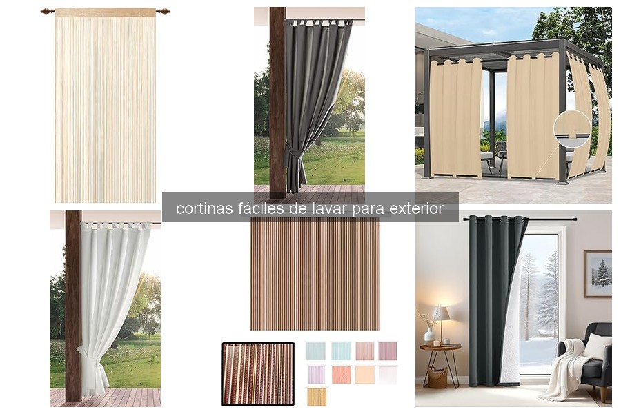 Mejores cortinas fáciles de lavar para exterior en 2026