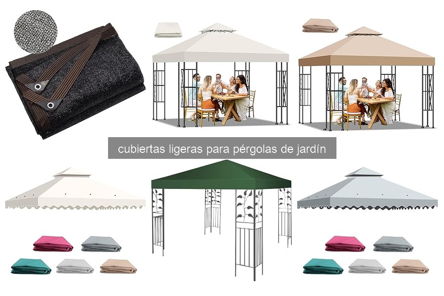 Mejores cubiertas ligeras para pérgolas de jardín en 2026