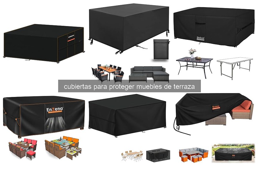 Mejores cubiertas para muebles de terraza en climas lluviosos