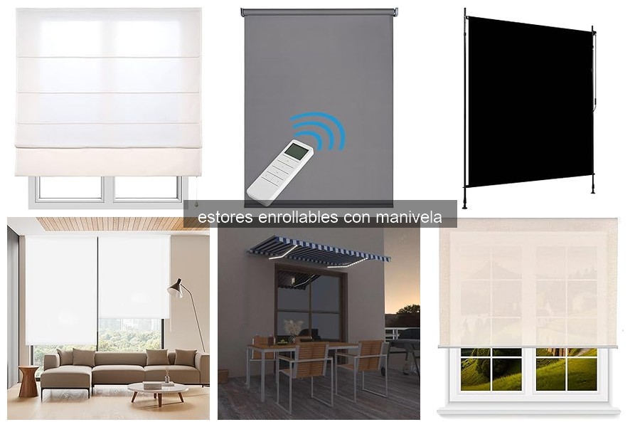 Mejores estores enrollables con manivela para interiores 2026
