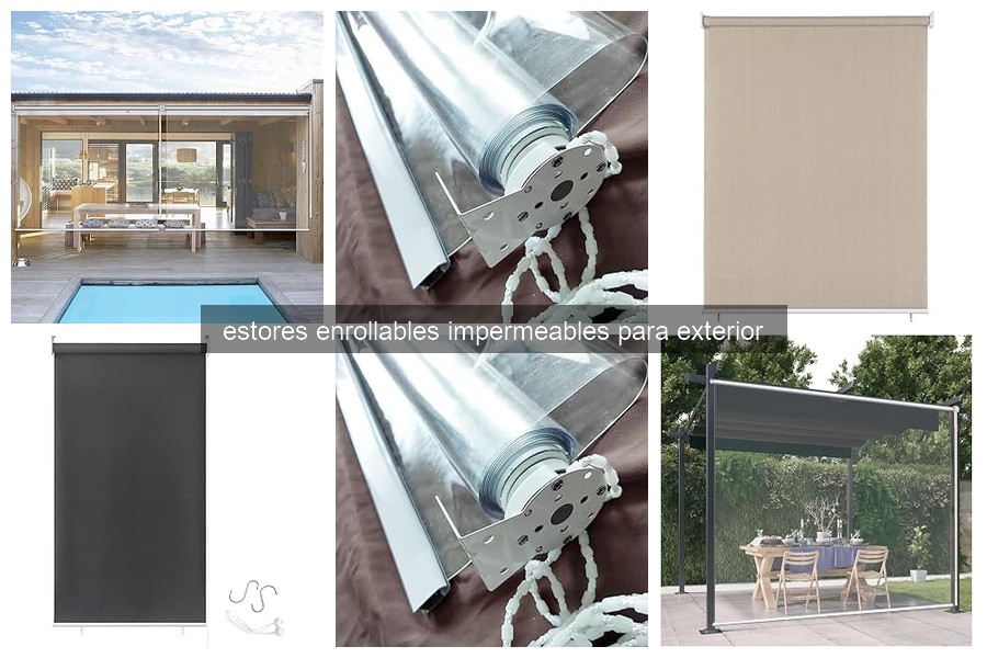 Mejores estores enrollables impermeables para terraza 2026