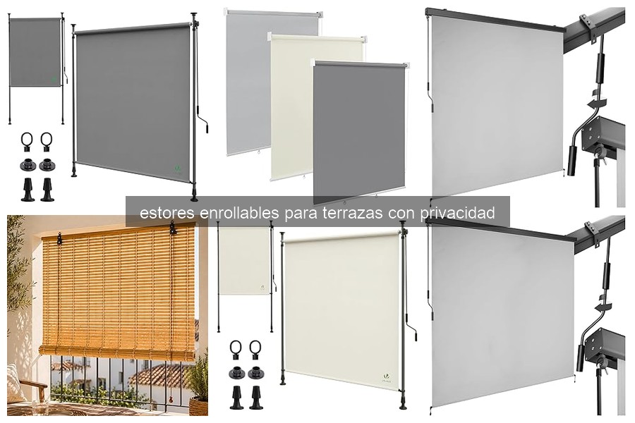 Mejores estores enrollables para terrazas según el clima