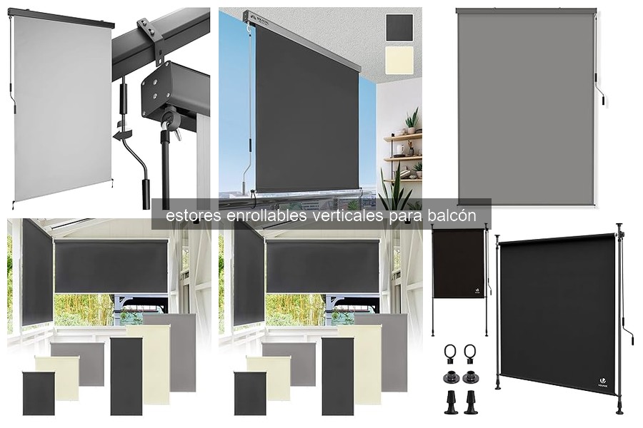 Mejores estores enrollables verticales para balcones pequeños