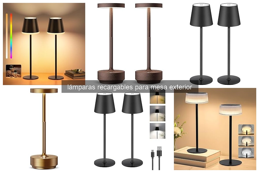 Mejores lámparas recargables para mesa exterior en 2026