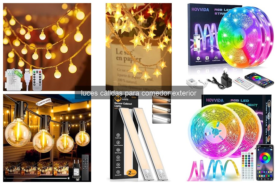 Mejores luces cálidas para comedor exterior en 2026