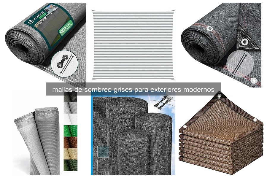 Mejores mallas de sombreo grises para patios modernos