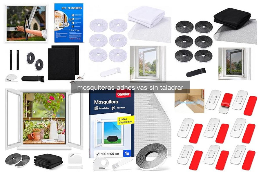Mejores mosquiteras adhesivas sin taladrar para ventanas grandes