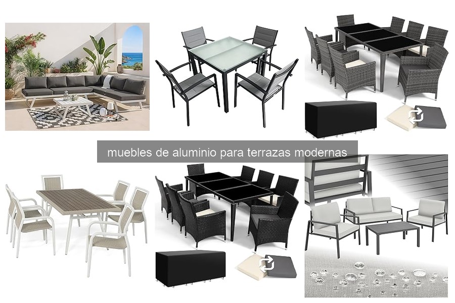 Mejores muebles de aluminio para terrazas pequeñas 2026