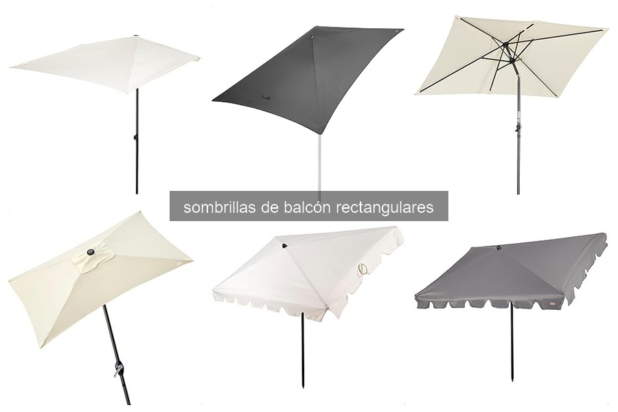 Mejores sombrillas de balcón rectangulares para espacios pequeños