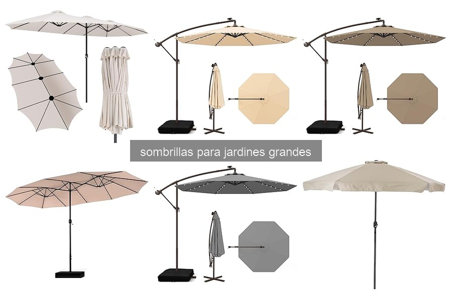 Mejores sombrillas para jardines grandes en 2023