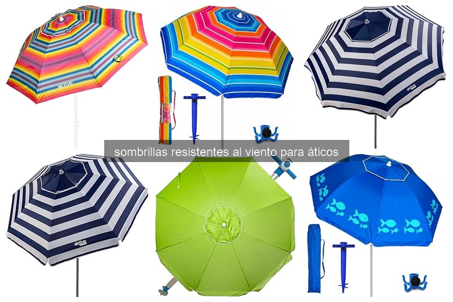 Mejores sombrillas resistentes al viento para áticos 2026