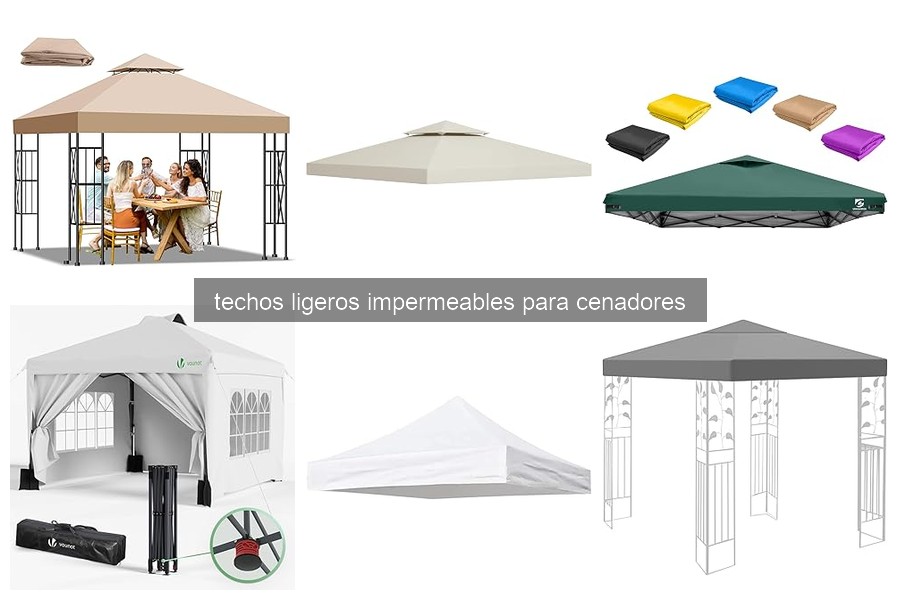 Mejores techos ligeros impermeables para cenadores en 2023