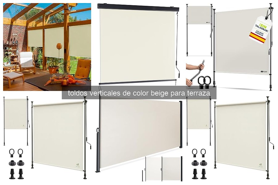 Mejores toldos verticales beige para terraza 2023: comparativa