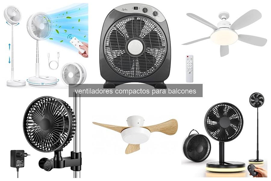 Mejores ventiladores compactos para balcones en 2026