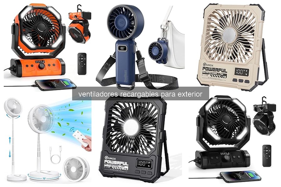 Mejores ventiladores recargables para exterior en 2026
