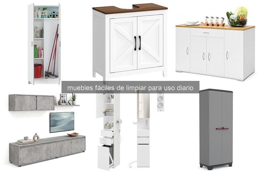 Muebles fáciles de limpiar para uso diario en 2026