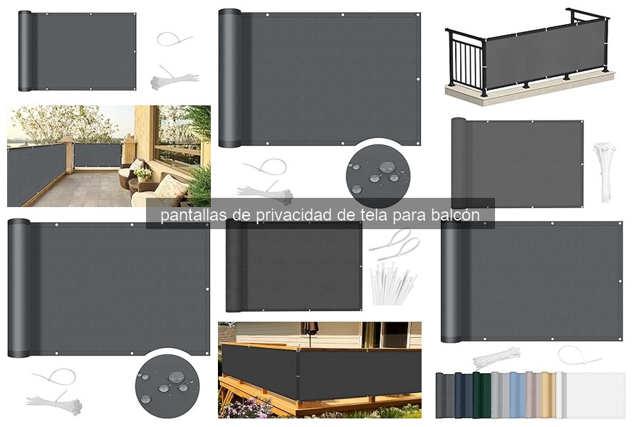 Pantallas de privacidad de tela para balcón: Guía completa