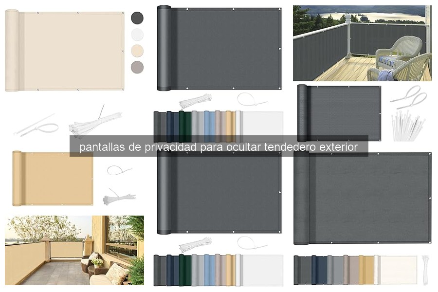 Pantallas de privacidad para ocultar tendedero exterior: beneficios