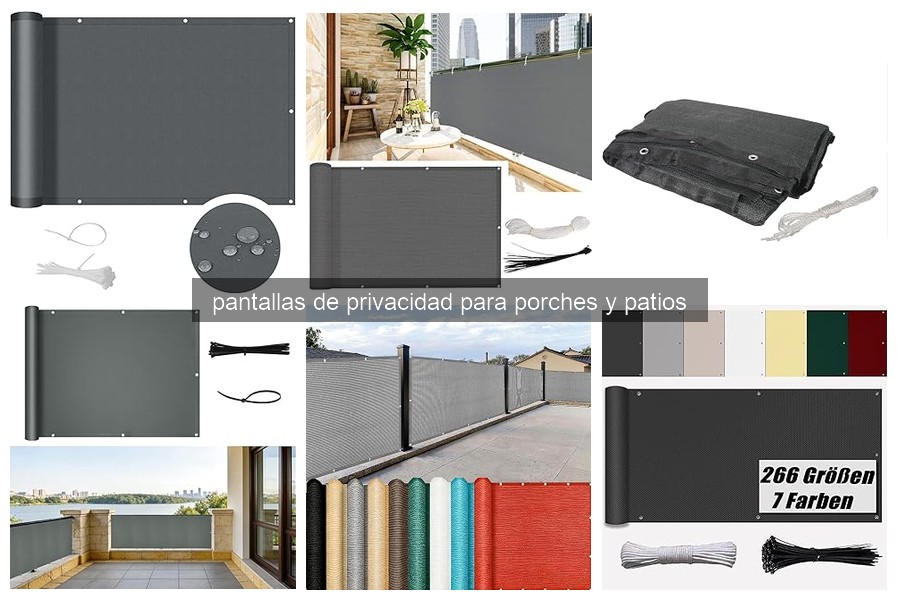 Pantallas de privacidad para porches y patios: ¿Qué son?