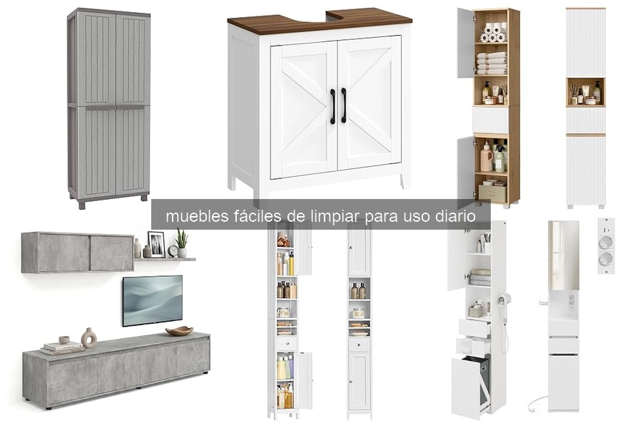 Problemas al elegir muebles fáciles de limpiar y soluciones