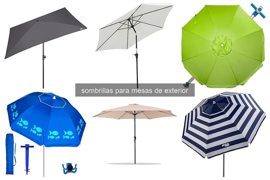 Problemas comunes al usar sombrillas para mesas de exterior