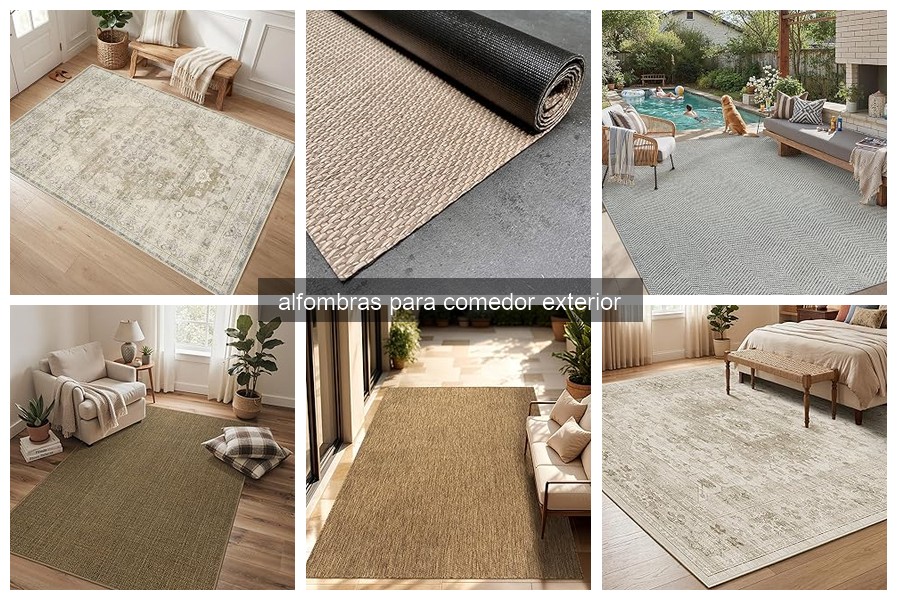 Problemas comunes con alfombras para comedor exterior y soluciones