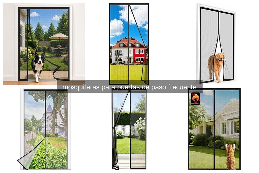Problemas comunes con mosquiteras para puertas de paso frecuente