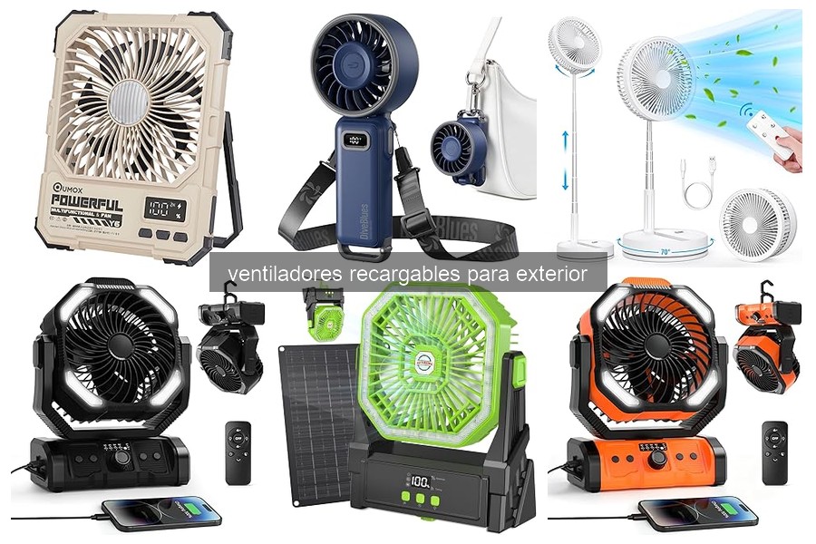 Problemas comunes de ventiladores recargables para exterior