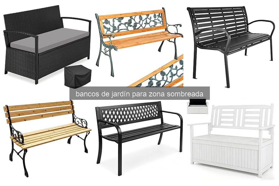 Problemas con bancos de jardín en sombra y sus soluciones