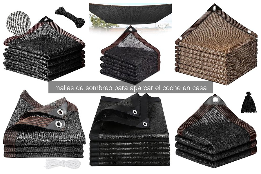 ¿Qué es una malla de sombreo para aparcar el coche?