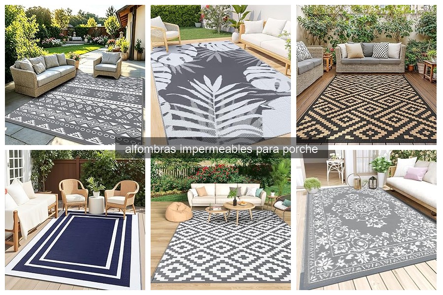 ¿Qué son las alfombras impermeables para porche?