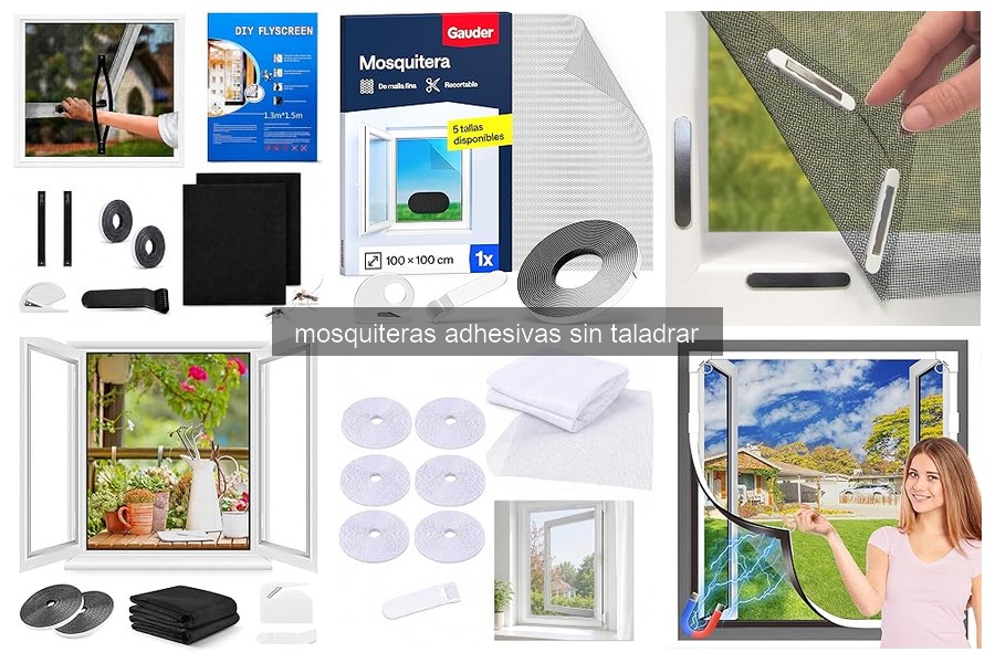 ¿Qué son las mosquiteras adhesivas sin taladrar y cómo funcionan?