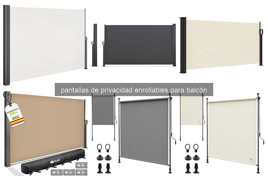 Qué son las pantallas de privacidad enrollables para balcón