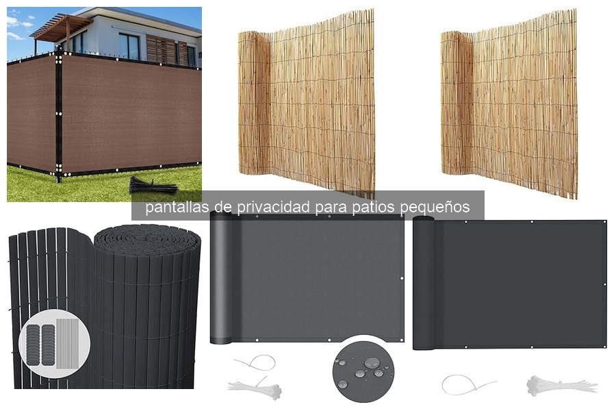 ¿Qué son las pantallas de privacidad para patios pequeños?
