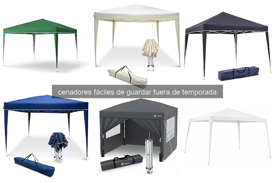 ¿Qué son los cenadores fáciles de guardar? Características y más