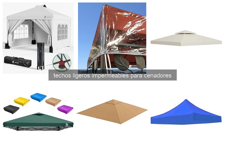 ¿Qué son los techos ligeros impermeables para cenadores?