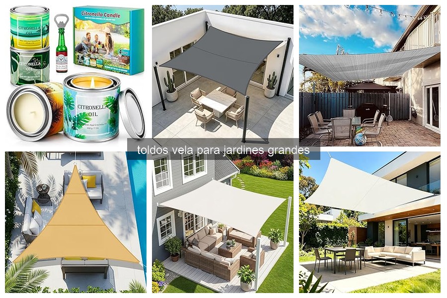 ¿Qué son los toldos vela y cómo funcionan en jardines grandes?